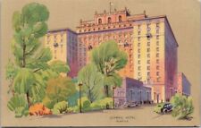 Seattle WA Olympic Hotel Artist Rendering Soft Colors c1940s Autos postcard JP10 picture