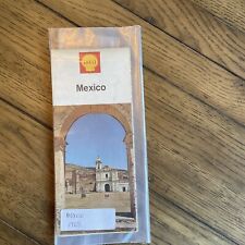 Vintage 1968 Shell Mexico Road Map Gas Oil  60s picture