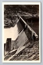 Coulee Dam WA-Washington RPPC, Scenic View, Antique, Vintage Postcard picture
