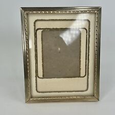 Vtg Ornate Filigree Brass Metal Photo Picture Frame Small 3.5x5 w/ 5 Mats picture