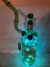LED Liquor bottle bong, Tanqueray , hand blown, waterproof lights,  picture