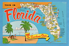 Vintage Postcard Large Letter This Is Florida The Sunshine State - Posted 1974 picture