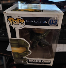 Funko POP Halo 4 03 Master Chief Damaged Box in Soft Protector picture