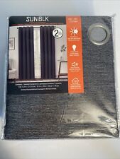 Sunblk Total Blackout Grommet Curtains Set of 2 Panels 52