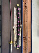 Mini. Katana Black and Pink Sheath, Black and Red Blade, Little Wear (TDY023087) picture