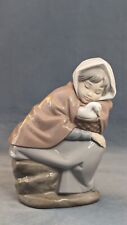 Rare NAO By Lladro Spain Porcelain Girl Sleeping With Her Duck 1982  picture