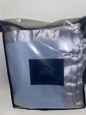 NEW Pendleton Home Collection Queen HTF Light Blue 100% Wool With Satin Binding picture