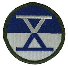 US ARMY X TENTH 10TH CORPS PATCH VETERAN WWII WORLD WAR TWO KOREA picture