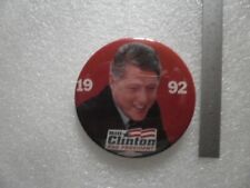 VTG 1992 Campaign Bill CLINTON for PRESIDENT '92 White House Button Red picture