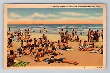 Geneva-on-the-Lake OH-Ohio, Bathing Scene On Lake Erie, Vintage c1953 Postcard picture