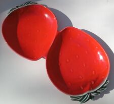 Vintage MCM Strawberry Fruit Serving Tray picture