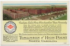 High Point North Carolina Tomlinson Curt Teich Sample Ad Postcard picture