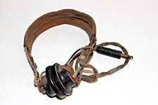 RARE WWII SIGNAL CORPS US ARMY  RECEIVER HEADSET PL-54 WM. J. MURDOCK CO USAF picture