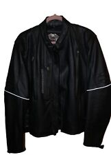 Harley Davidson RN 103819 CA 03402 Black Leather Biker Jacket Medium Lot Of (3) picture