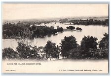 Clinton Iowa IA Postcard Among The Islands Mississippi River Tuck c1905 Antique picture