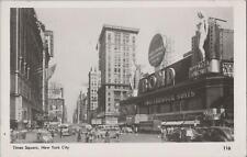 RPPC Postcard Times Square New York City NY Vintage Cars Bond Apparel  picture