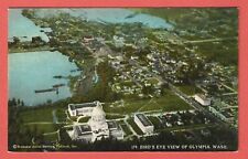 OLYMPIA, WASHINGTON – BIRD’S EYE VIEW – © Brubaker Aerial Surveys -1928 Postcard picture
