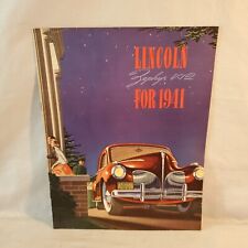 Factory Original 1941 Lincoln Zephyr V12 Sales Brochure Offers Considered picture