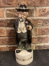 Vintage Kitschy Ceramic Bourbon Whiskey Decanter Southern Gentlemen- See Pics picture