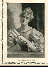 1897 La Rose Vanity Comb Contented Woman Caroline Miskel-Hoyt Stage Actress 8235 picture