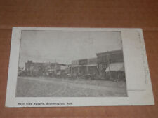 BLOOMINGTON NEBRASKA - 1907-1915 ERA POSTCARD - WEST SIDE SQUARE - FRANKLIN CO. picture
