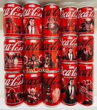 2024 Taiwan Marvel Coca-Cola Limited Edition Coke Zero 15 Cans complete Set picture