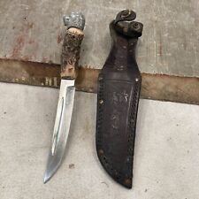 Antique Vintage Rostfrei Solingen Knife Original With Sheathe Original RARE picture