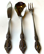 Distinction Deluxe Oneida Raphael 3-Piece: Sugar Spoon,  Seafood Fork, Spreader picture