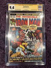 Comic Book Invincible Iron Man 55 Cgc 9.4 Signature Series Thanos 1st Appearance picture