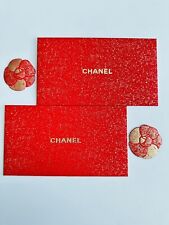 CHANEL Red Envelope & Camellia Flowers Sticker (2 Envelopes + 2 Flowers) picture