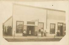 RPPC Postcard Men Women, Children in Front of Grocery and Candy Store Waco TX picture