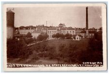 1915 Birds Eye View State Reformatory Anamosa Iowa IA RPPC Posted Postcard picture