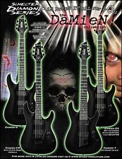Schecter Damien 6 & 7 string Floyd Rose FR Extended Scale EX guitar ad picture