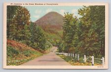 Gateway to the Green Mansions of Pennsylvania Linen Postcard No 5141 picture