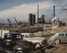 1930s STEEL MILL WORKER PARKING Geneva  Utah DEPRESSION ERA 8.5X11 PHOTO picture