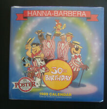Vintage Hanna Barbera 1989 Calendar 16 Month Collectors 30th BDay Scooby Doo picture