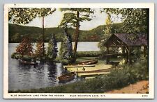 1941 Blue Mountain Lake, NY Vintage Postcard picture