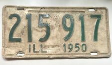 antique Illinois license plate 1950 picture