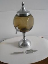 Vintage french glass & chrome   ABSINTHE FOUNTAIN + 1 spoon picture