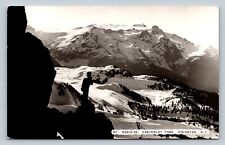 RPPC Mt. Mamquam Garibaldi Park SQUAMISH B.C. Snowy Mountains VINTAGE Postcard picture
