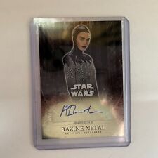 Star Wars 2016 Topps Chrome TFA Autograph #ANBR Anna Brewster as Bazine Netal picture
