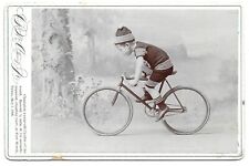 Fort Worth Texas Champion 4 Year Old Bicyclist Antique Cabinet Card Photo picture