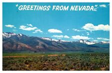 postcard Greetings from Nevada-Ruby Mountains & Purple Sage A2350 picture