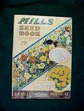 Vintage 1938 Seed Book Catalog F.B. Mill Seed Grower, Rose Hill, NY Flowers etc. picture