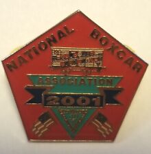 National boxcar association 2001 lapel pin Railroad Train 40 8 US flag Vintage  picture