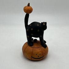Coyne's & Company WW6005 Williraye Studio Pumpkin Cat Figurine Halloween Art picture