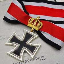 WWII German iron cross medal with crown badge with box Historical Edition picture