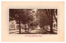 Antique Ash Street, Street Scene, Dirt Road, Danvers, MA Postcard picture