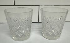 Set If 2 Drambuie Scotch Whisky Glass Embossed Diamond Clear picture