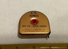 Vintage E. V. Jones Dixon Illinois Advertising Measuring Tape picture